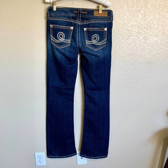Seven 7  blue jeans  women denim jeans bootcut blue size 27 - Picture 3 of 10